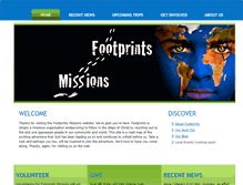 Tablet Screenshot of footprintsmissions.org